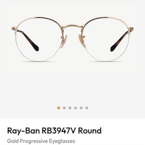 Ray-Ban 3947V Round Gold Frames